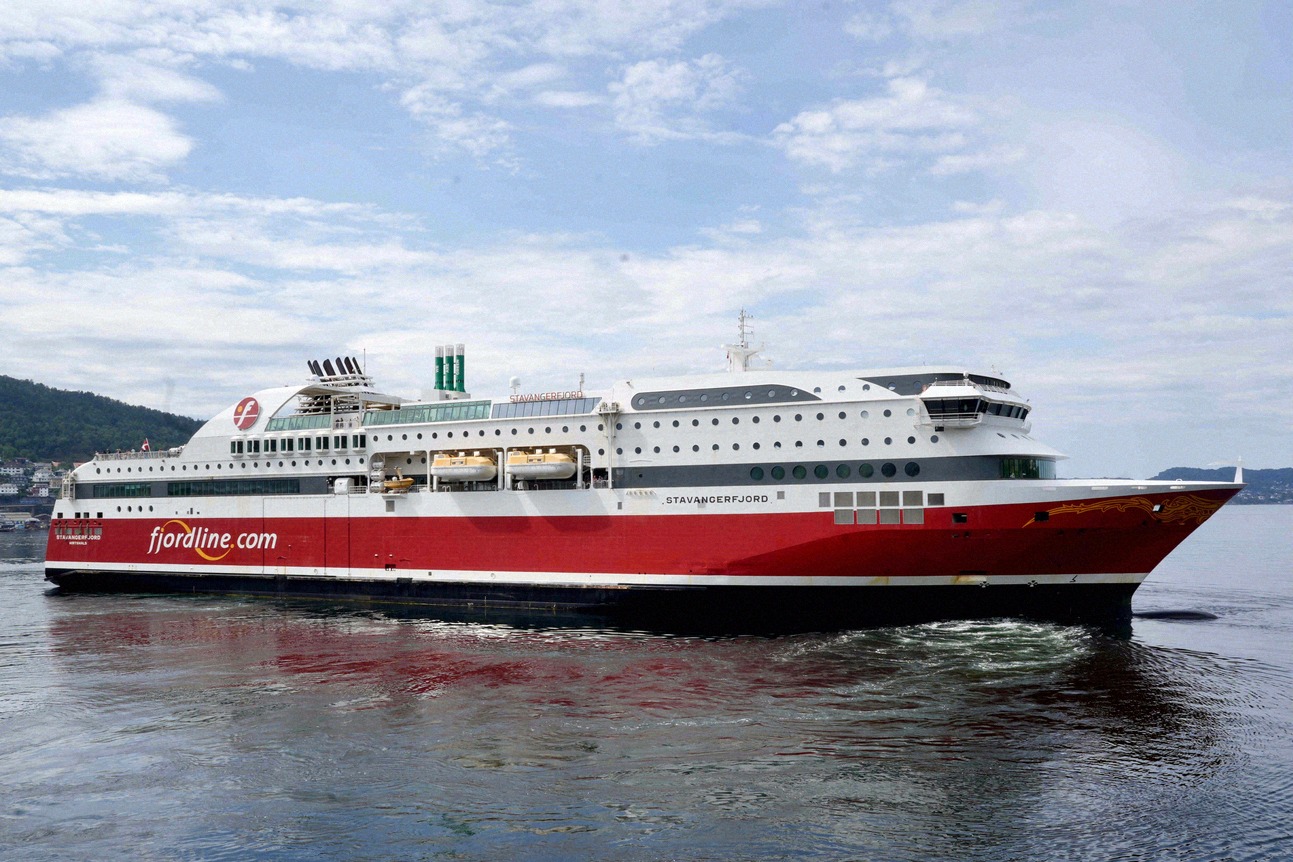 MS Stavangerfjord at Fjord Line's home port of Stavanger, the stop en route to Bergen.
