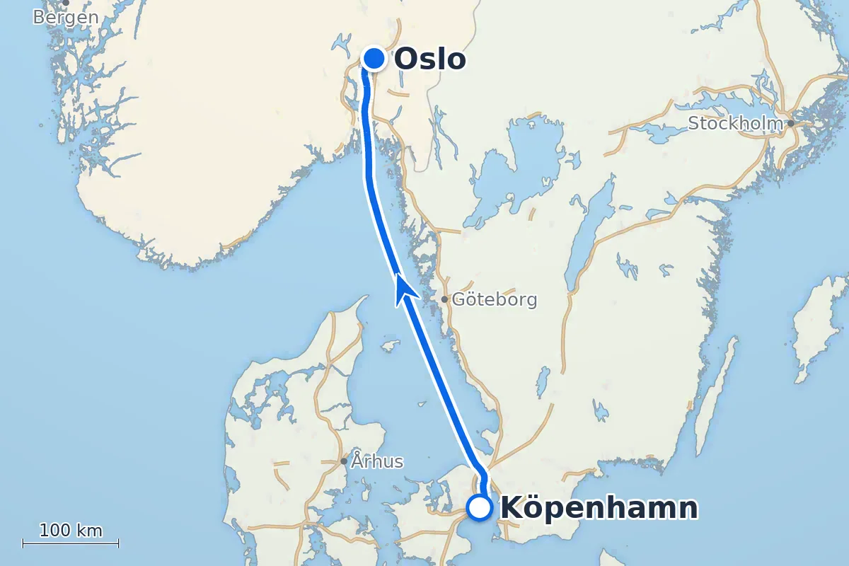 Köpenhamn - Oslo